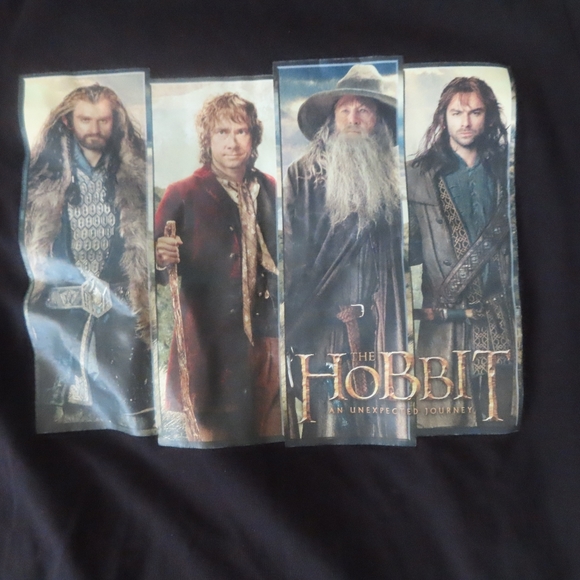 rare Vintage 2012 The Hobbit An Unexpected Journey tshirt sz 14 youth movie tee - Picture 2 of 5